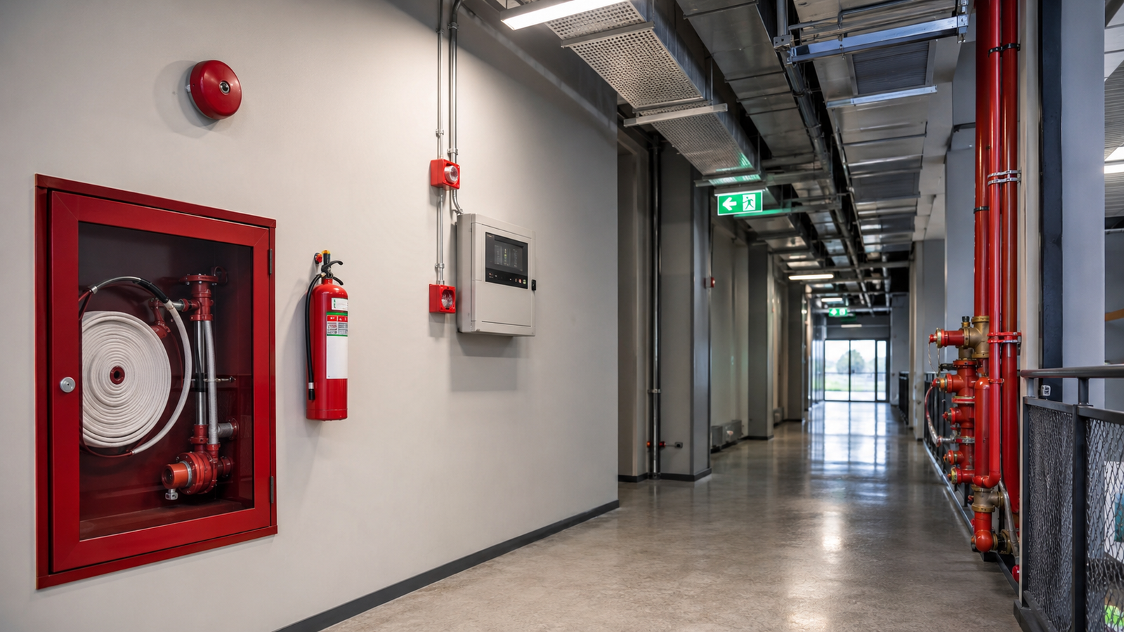 Commercial building safety systems visual
